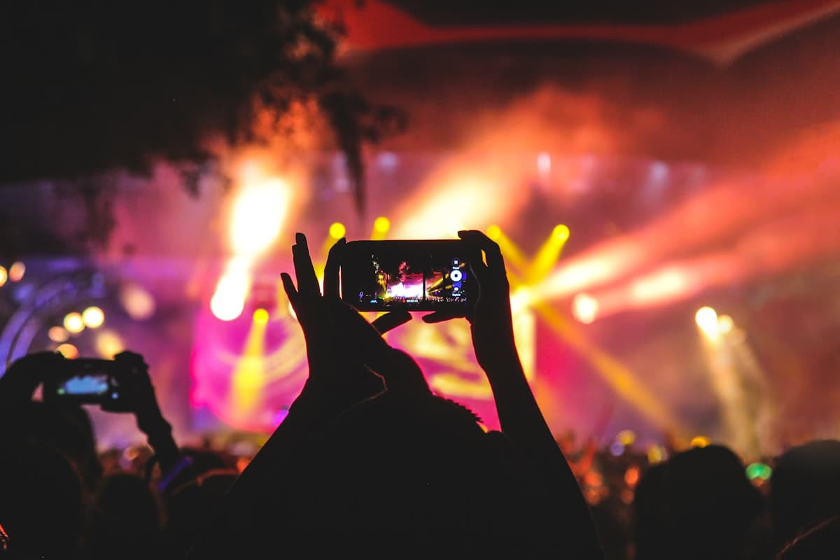 Publikum bei einem Konzert oder Club-Event
